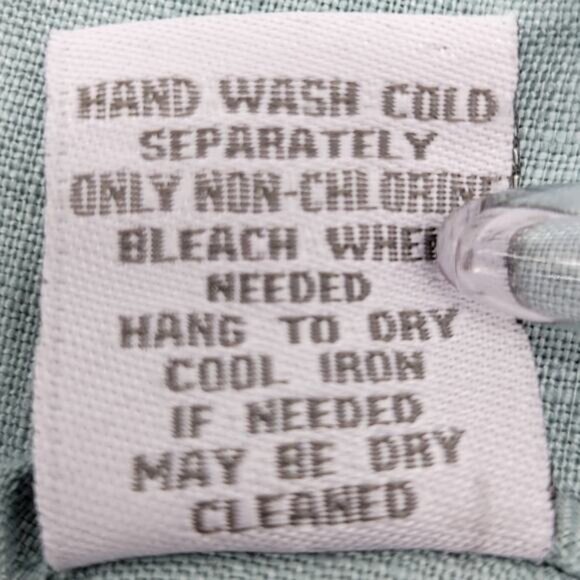 Soft Surroundings Tunic Top XL Mint Green Linen - Picture 10 of 10